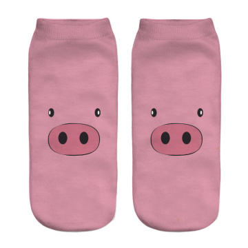 Hot selling cheap cute kids socks 3d piggy animal anti-slip baby socks